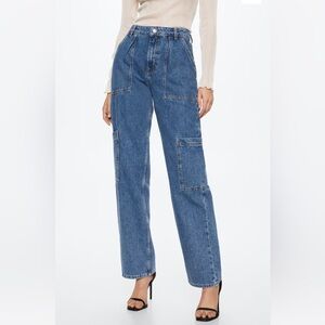 NWT Mango Cargo Jeans with Pleats